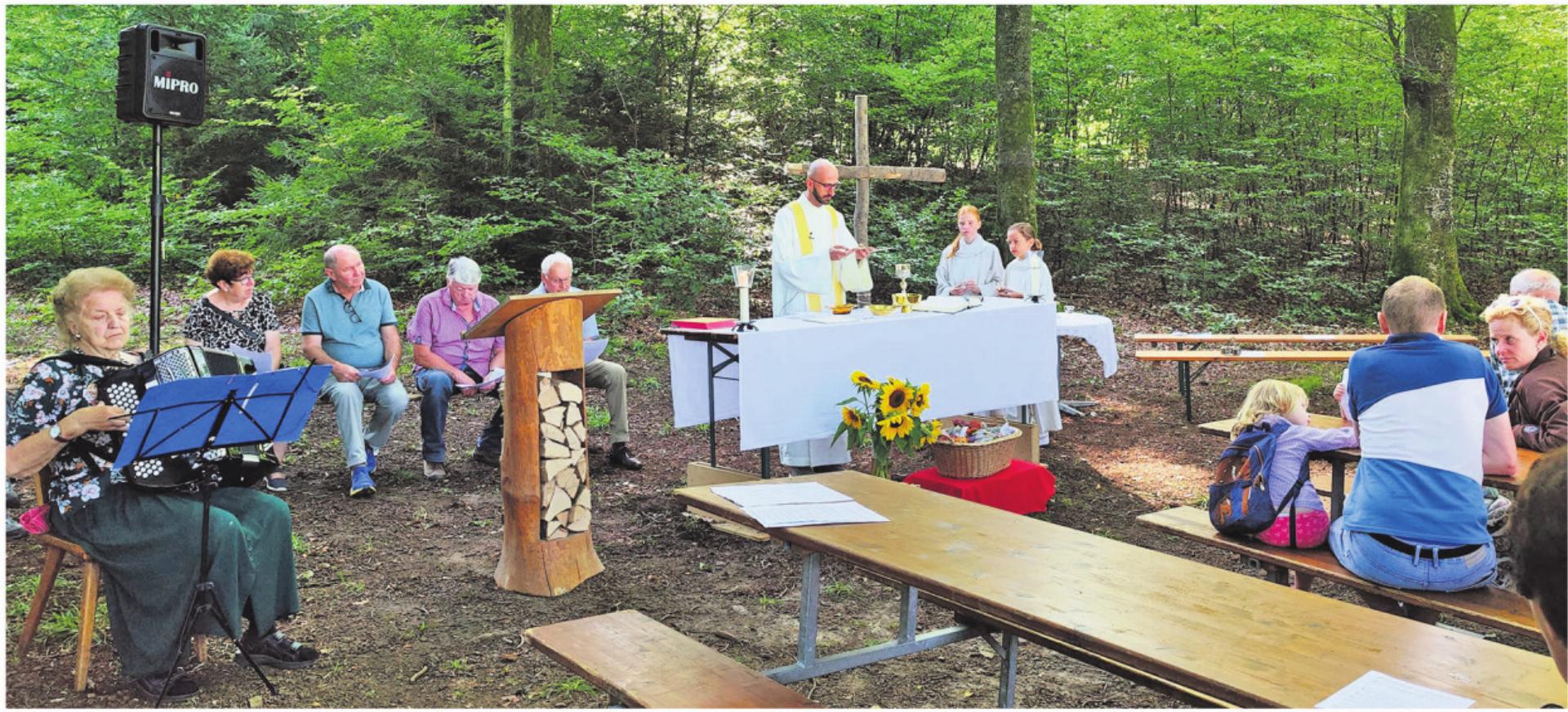 Mariä Himmelfahrt: Waldgottesdienst in Auw