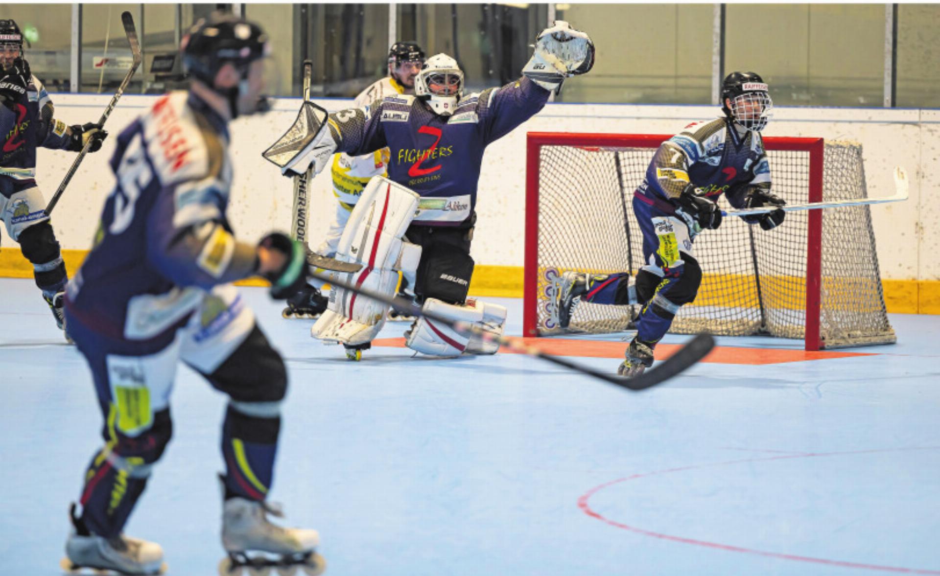 Inlinehockey: 1. Mannschaft im Cup-Finale - Das Bild wird blockiert. – Möglicherweise durch einen aktiven Adblocker.