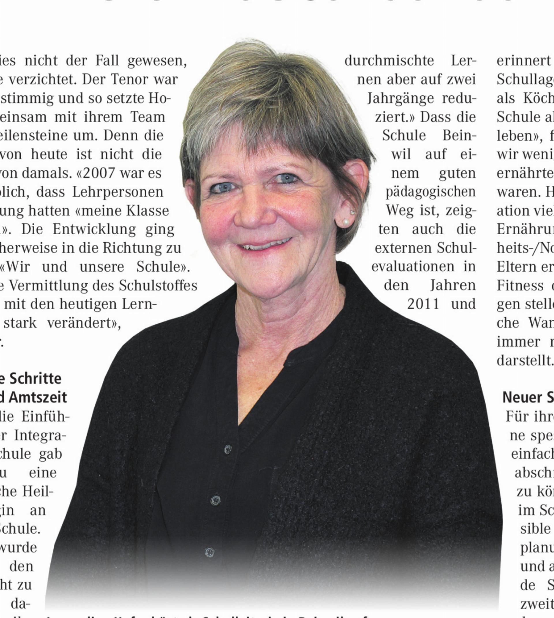 Jacqueline Hofer hört als Schul leiterin in Beinwil auf.