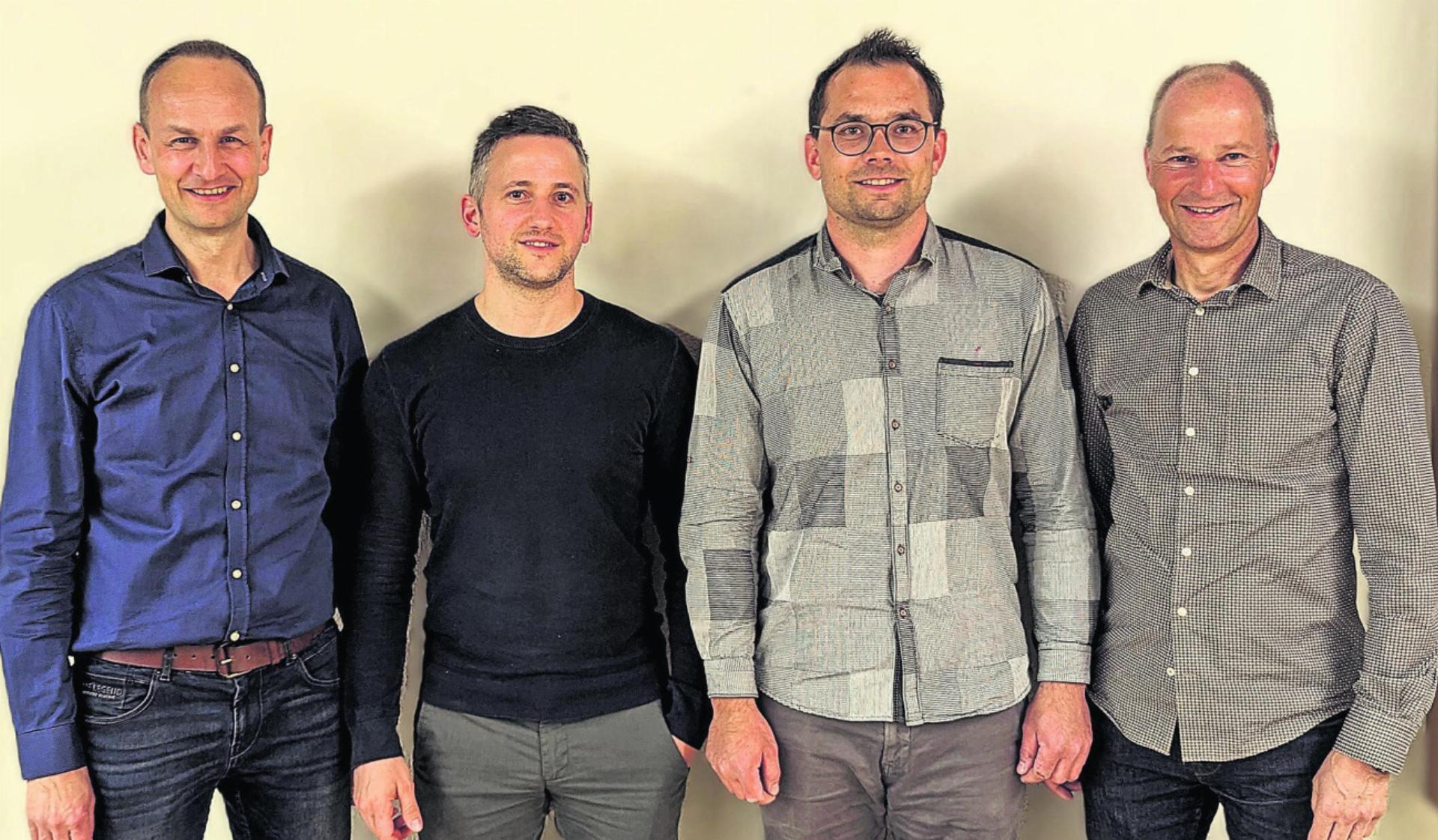 Victor Stenz, Marcel Jauk, Patrik Stöckli, Toni Leu (von links). Foto: zVg