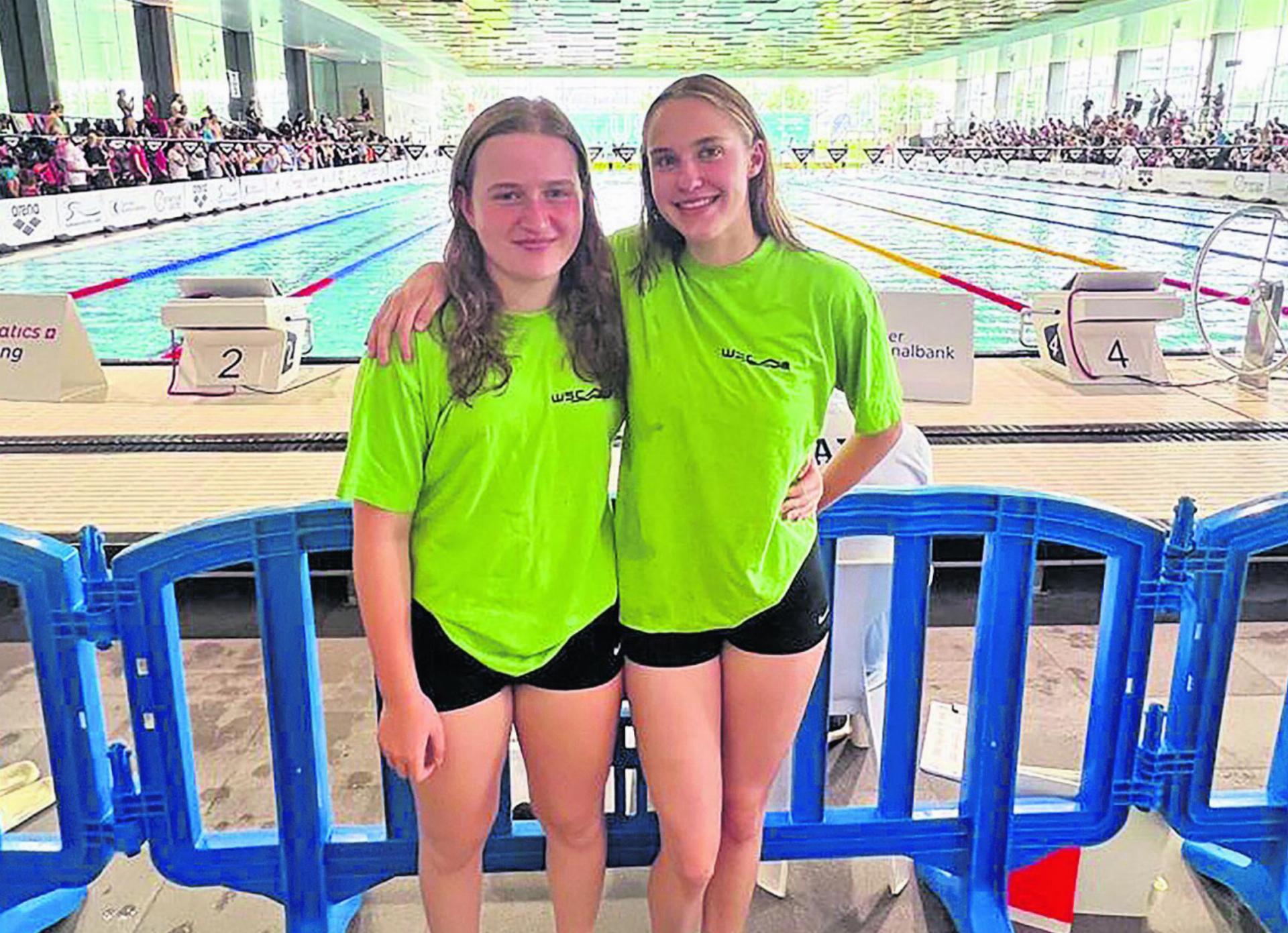Erfolgreiche Freiämter Schwimmerinnen aus Muri und Aettenschwil