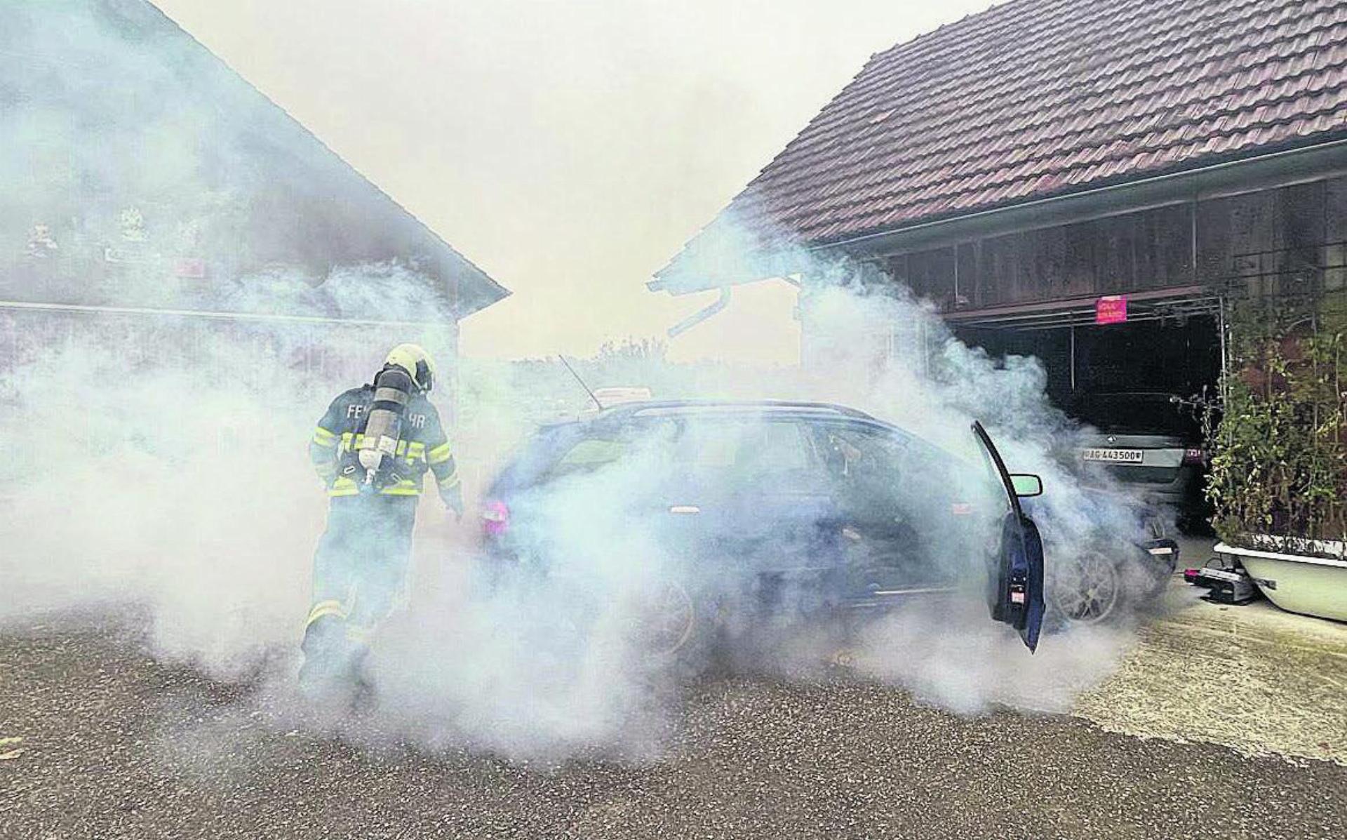 Feuerwehr Dietwil-Oberrüti: Abschlussübung am letzten Samstag