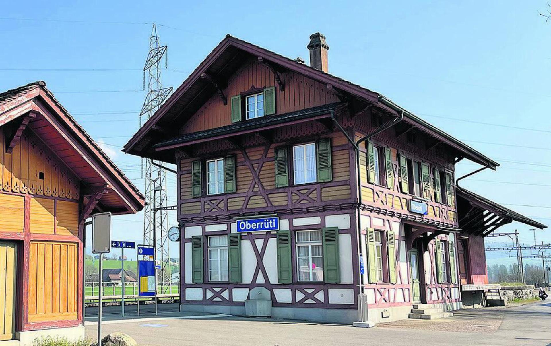 Bahnhof Oberrüti ist Ausgangspunkt der Wanderung. Foto: zVg
