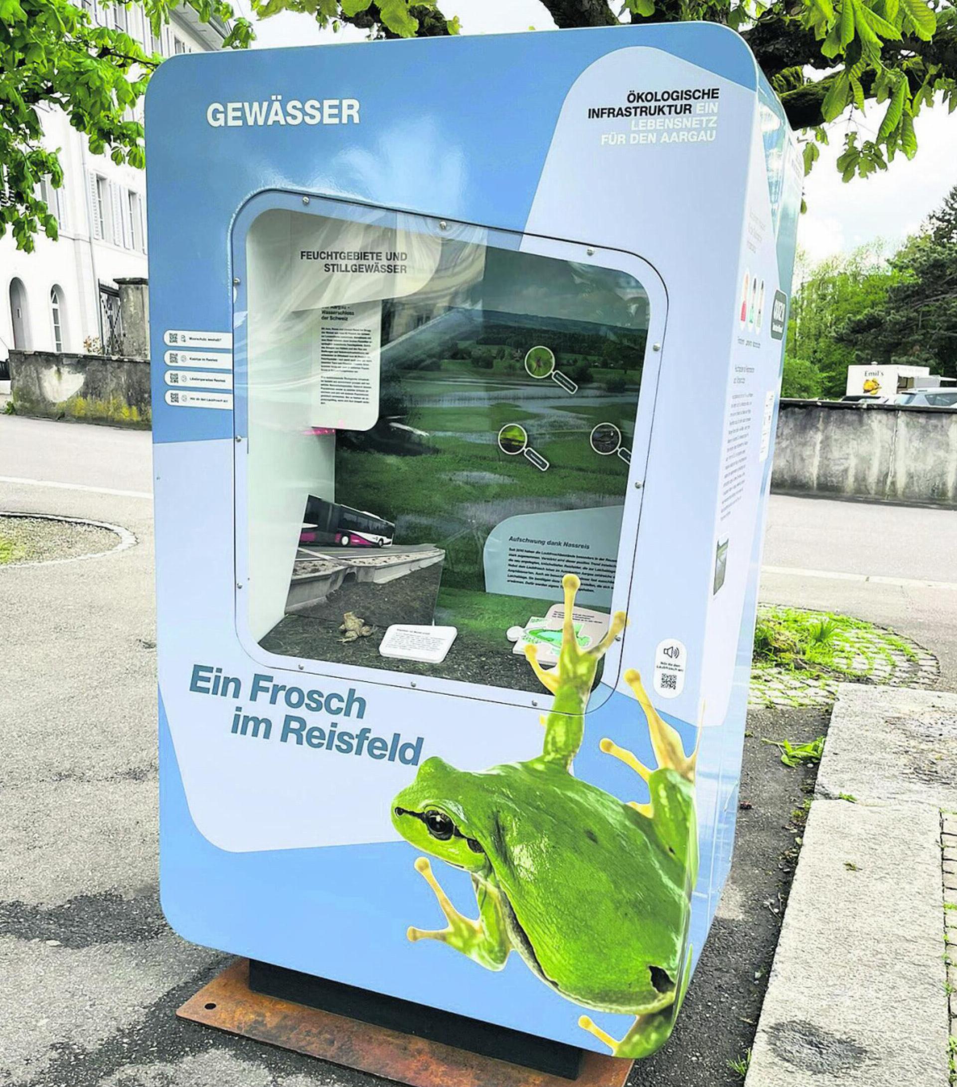 Pop-up Wanderausstellung «Ökologische Infrastruktur» mit Halt in Sins-Reussegg