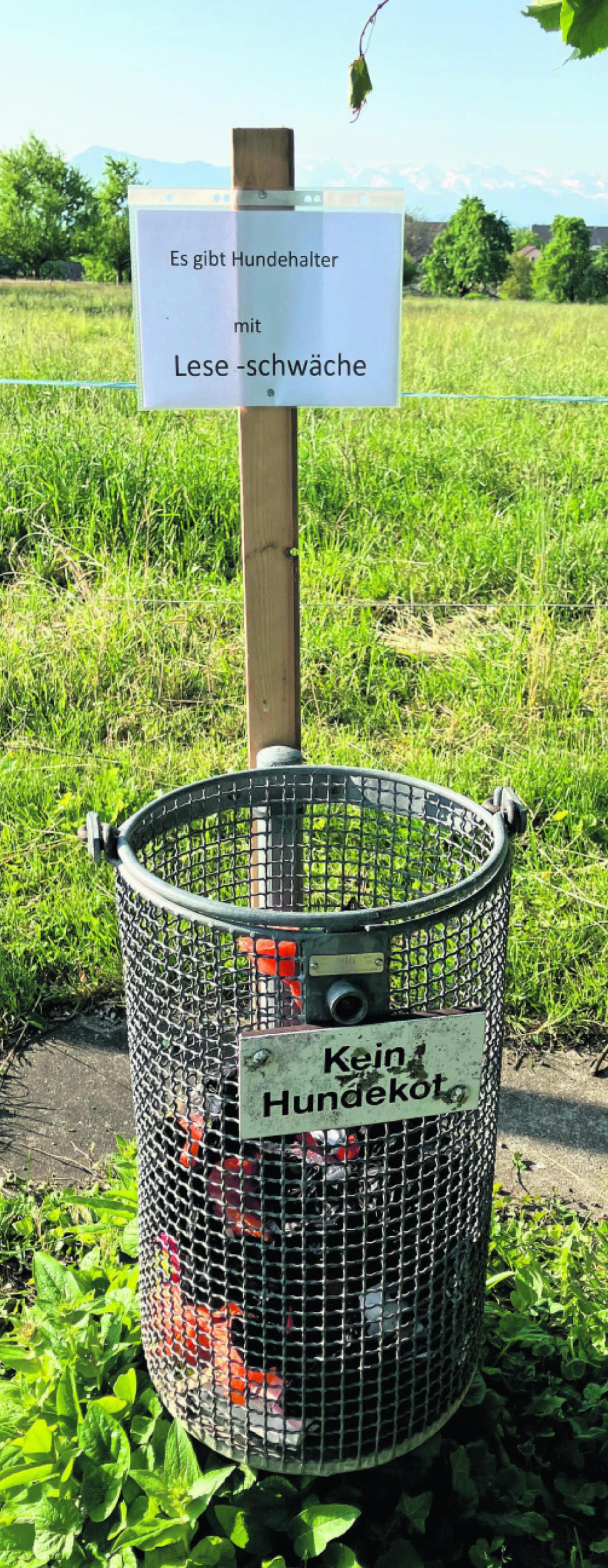 Hundekot-Beutel gehören in den Robidog