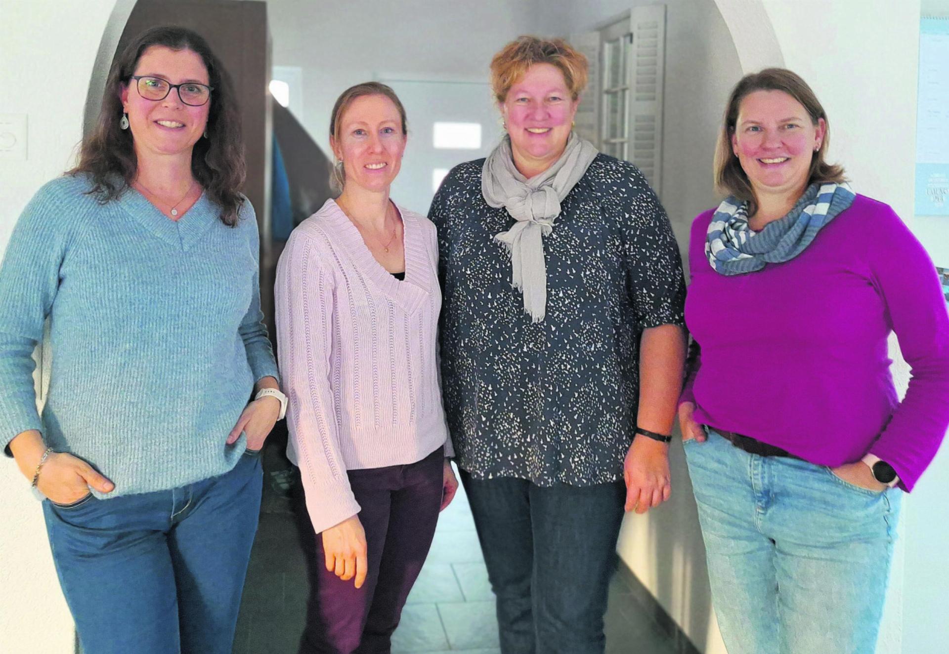 Der Vorstand des Frauenvereins Beinwil: Isabelle Hanke, Ramona Brunner, Rita Bachmann und Sonya Appert (von links). Foto: zVg