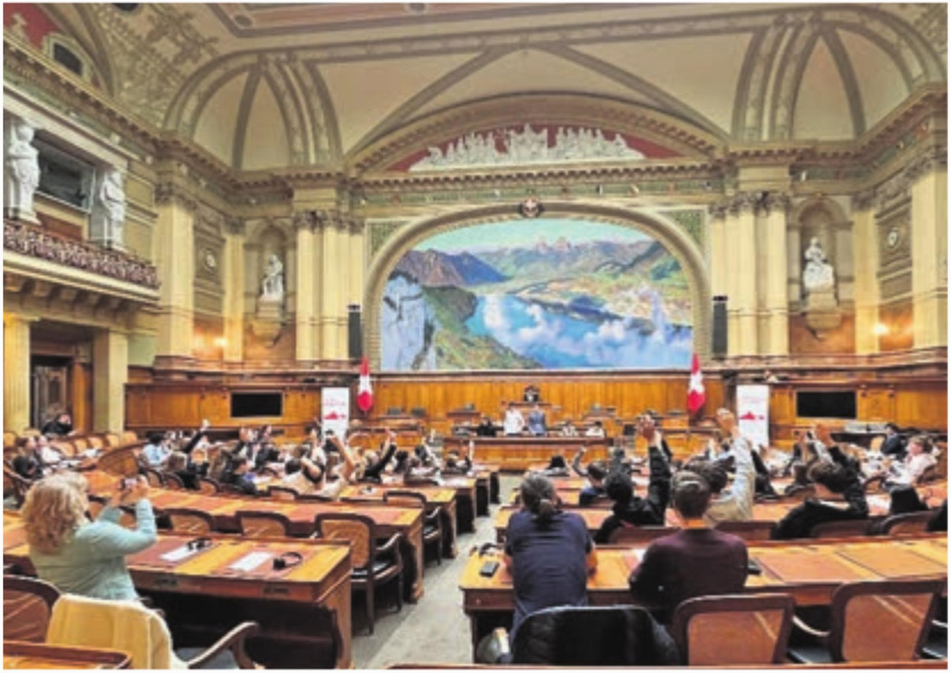 Dritte Sekundarstufe Sins: Nationalrat für zwei Tage - Das Bild wird blockiert. – Möglicherweise durch einen aktiven Adblocker.