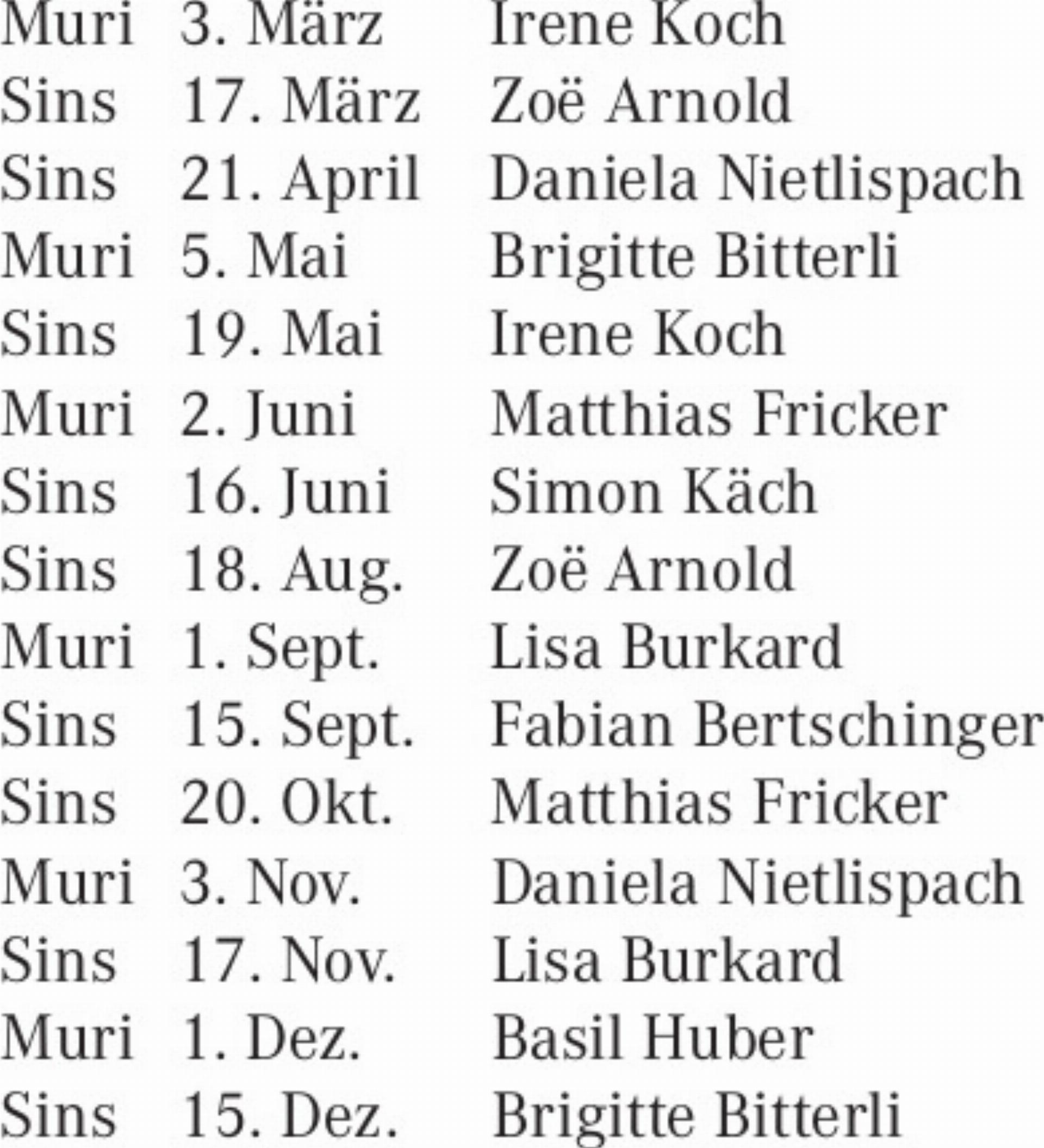 Beinwil : Offizielle Mitteilungen 20.02.2026 - Das Bild wird blockiert. – Möglicherweise durch einen aktiven Adblocker.