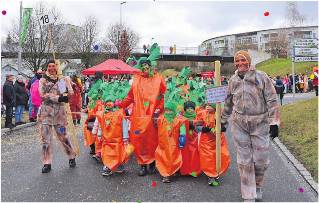 «Rüebli» - die Kindergartenklassen Küfermatt waren gesund unterwegs. «Rüebli» - die Kindergartenklassen Küfermatt waren gesund unterwegs.