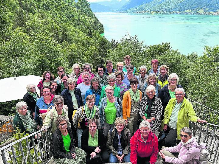 Der Frauenbund Mühlau besuchte die Giessbachfälle. Foto: zVg