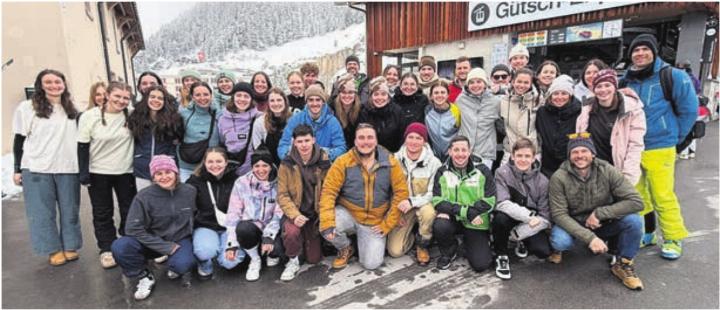 TV Merenschwand: Insgesamt 41 Turnerinnen und Turner nahmen am Skiweekend teil. Foto: zVg