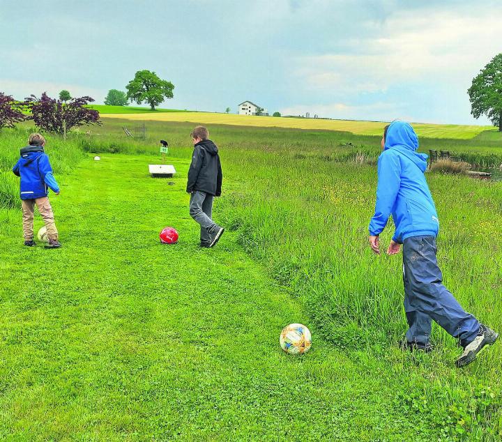 Nicht nur die Fussballjungs hatten ein gutes Ballgefühl …