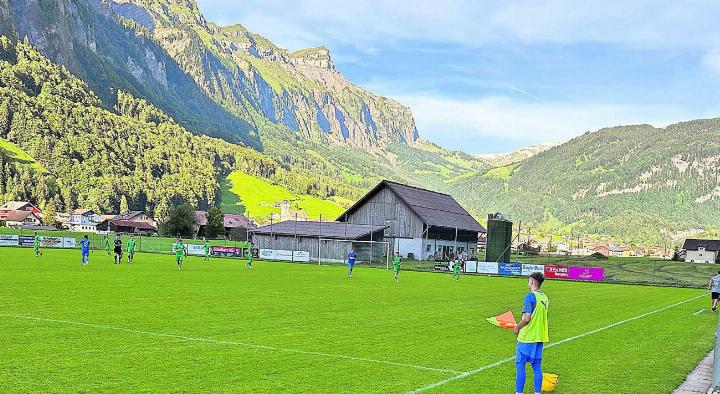 Stimmungsbild Fussballplatz Muotathal. Foto: zVg