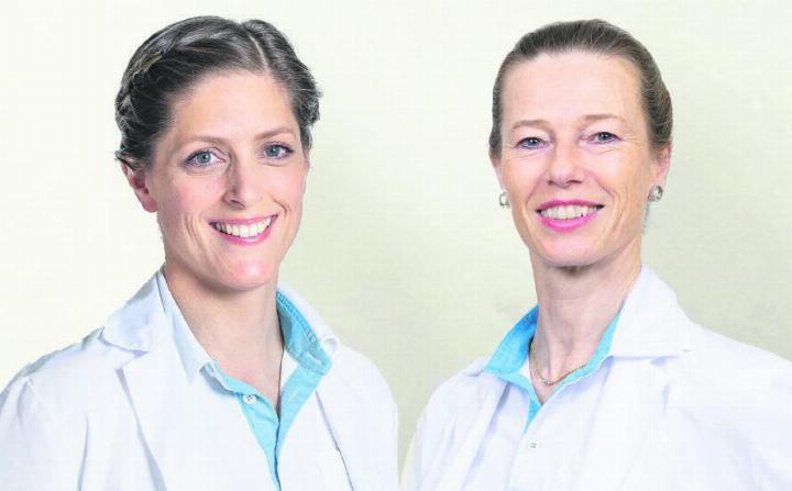 Dr. med. Tatjana Thum, Leitende Ärztin Gynäkologie und Geburtshilfe, Brustzentrum Aargau, Standort Spital Muri und Dr. med. Kirsten Stähler, Chefärztin Gynäkologie und Geburtshilfe, Spital Muri (von links) Foto: zVg