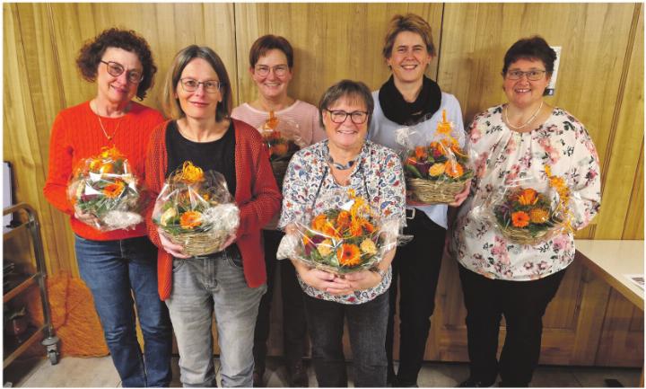 Eveline Grossenbacher, Marlen Haas, Rosane Freiberger, Greti Meier, Christine Huber und Beatrice Christen (von links). Foto: zVg