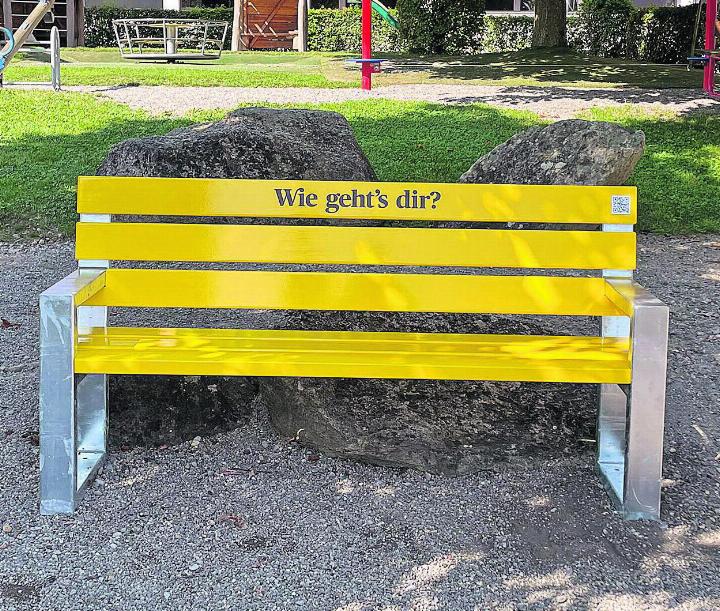 «Wie geht’s dir?»-Bänkli. Foto: zVg