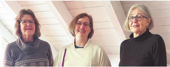 Elisabeth Dondiego, Jessica Zemp, Agnes Holzer (von links). Foto: Cornelia Schlatter