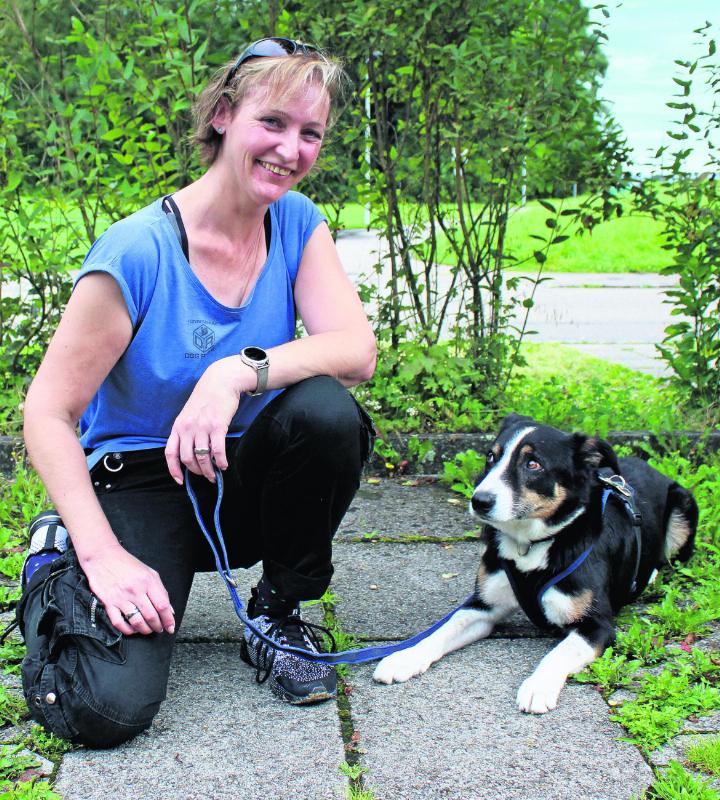 Heidy Schär mit ihrem Border Collie x Appenzeller Wisky. Fotos: rah