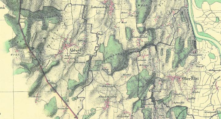 Diese Michaelis-Karte ist um 1840 entstanden. Foto: zVg