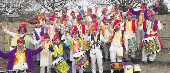 Die Adelburger Tambouren an der Fasnacht. Foto: zVg