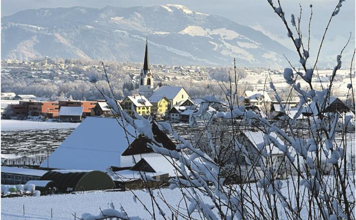 Wie mit Puderzucker bestäubt: Sins im Winter 2025/26. Foto: ci