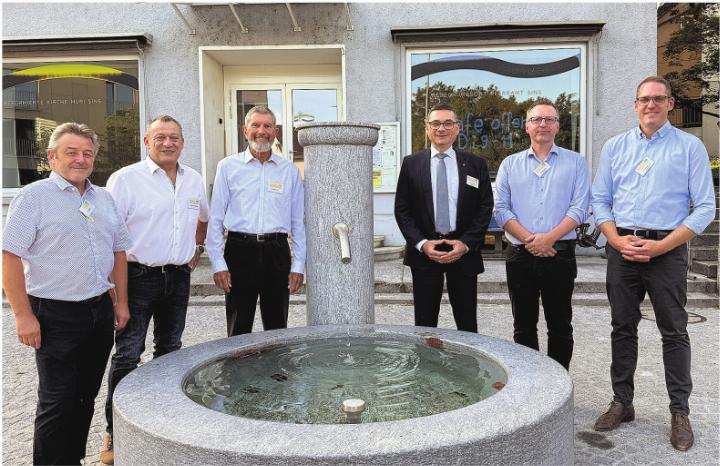 Die Organisatoren und die Referenten: Jörg Weiss, Alexander Eigensatz, Günter Trost, Stephan Campi, Mathias Früh und Thomas Ernst (von links). Foto: rah