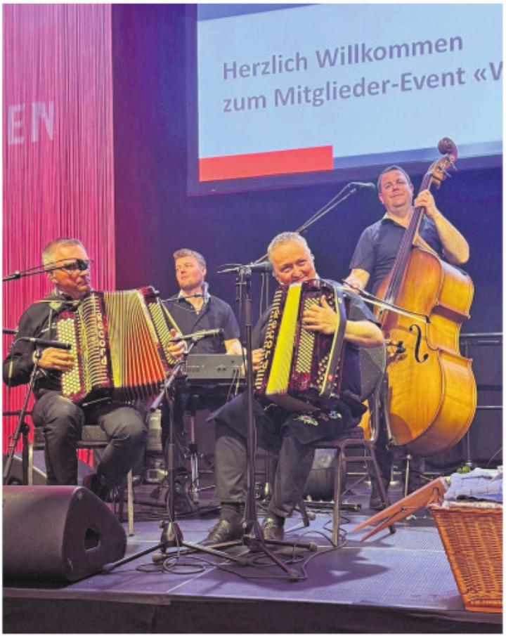 Auftakt mit Quartett «waschächt» am Mitglieder-Event. Foto: zVg
