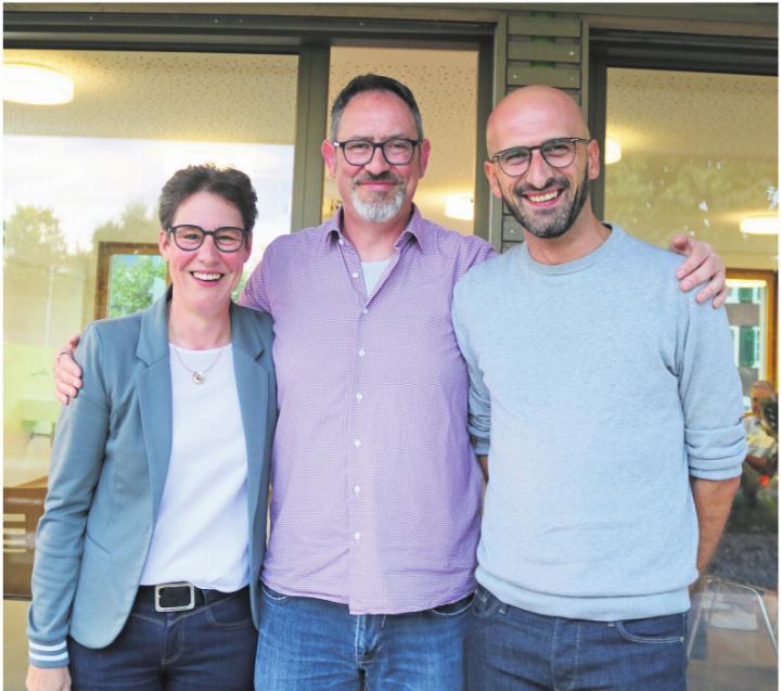 Das starke Leitungsteam, das hinter dem Kulturwandel steht: Geschäftsführerin Martina Suter, Pastoralraumleiter Johannes Frank und Leitender Priester Bartek Migacz.