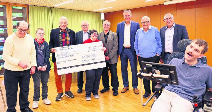 Die Bewohnenden der Stiftung Roth-Haus in Muri freuen sich über den grosszügigen finanziellen Zustupf. Foto: zVg