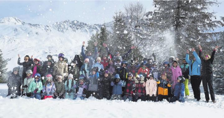 Die Primarschüler erlebten eine herrliche Zeit im Skilager auf der Lenzerheide. Fotos: zVg