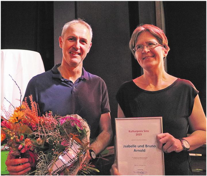 Bruno und Jsabelle Arnold erhielten den Kulturpreis 2025. Foto: ci