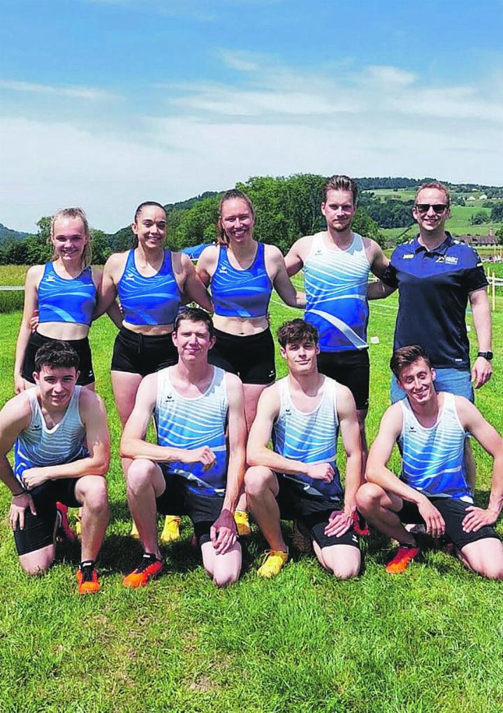 Die Leichtathletikriege des STV Mühlau überzeugte in Neftenbach. Foto: zVg