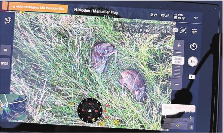 Drohnen werden für die Rehkitzrettung eingesetzt. Fotos: zVg