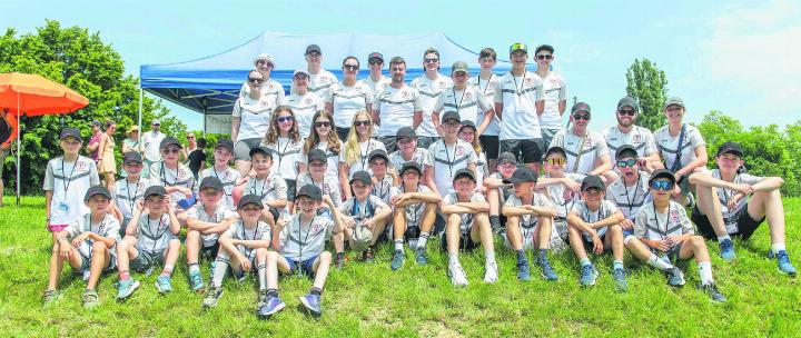 Gold für den Jugendsport Auw: riesiger Erfolg am Eidgenössischen Turnfest in Lausanne. Fotos: zVg