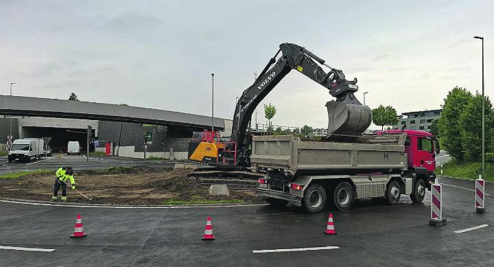 Der Kreisel muss neu gemacht werden. Foto: zVg