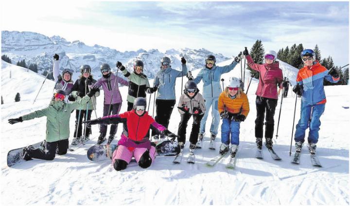 Die Turnerinnen genossen die Abfahrten in vollen Zügen. Foto: zVg