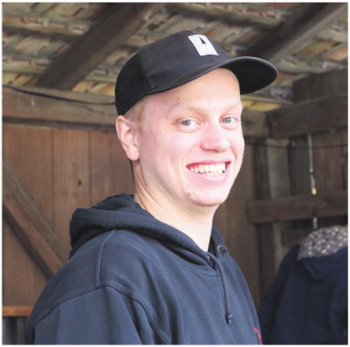 Lukas Vogt war mit der Jungwacht am Markt und führte das Raclette-Stübli.