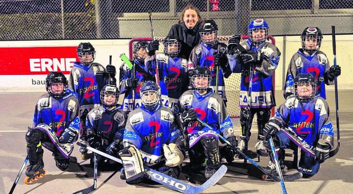 Die Moskitos U9 bestritten ihre erste Partie der Saison. Foto: zVg