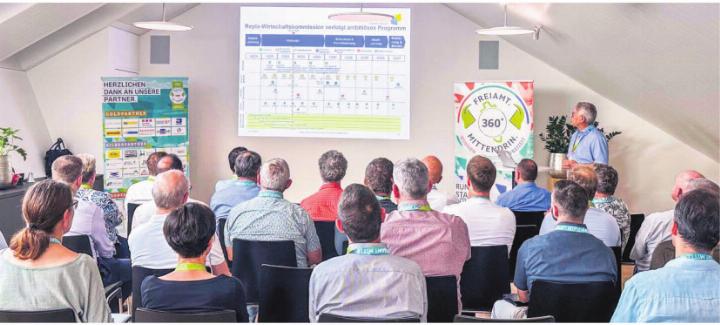 Startschuss-Event von «FREIAMT.MITTENDRIN.» Am 3. Juli lud «FREIAMT. MITTENDRIN.» die Unternehmens- und Medienpartner aus der Region zum Startschuss-Event der Kampagnenphase 4 ein. Foto: zVg