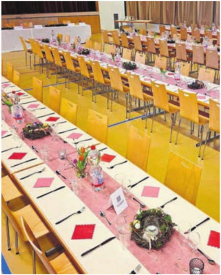 Frühlings-Tischdekoration. Foto: zVg