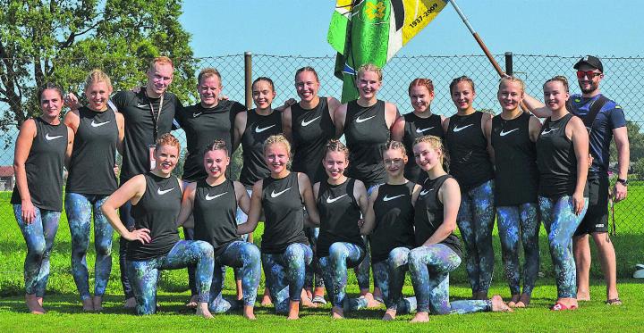 Die Gymnastik Grossfeld Gruppe erturnte den fantastischen vierten Rang. Foto: zVg