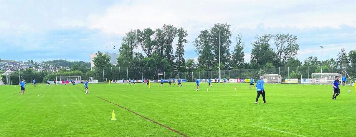 Die 1. Mannschaft trainiert für den Abstiegskampf. Foto: zVg