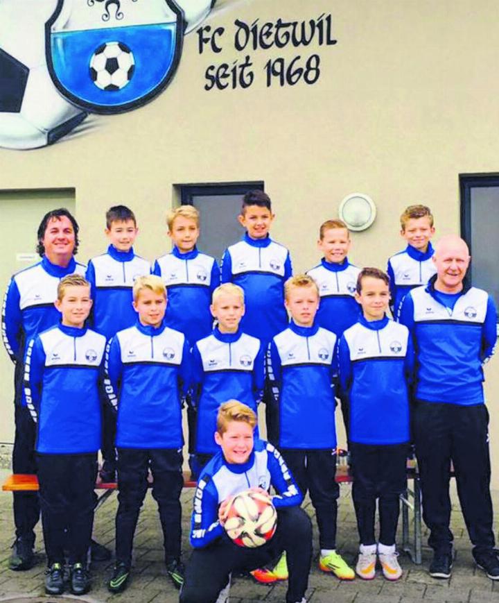 Lionel Huwiler als Junior beim FC Dietwil. Foto: zVg