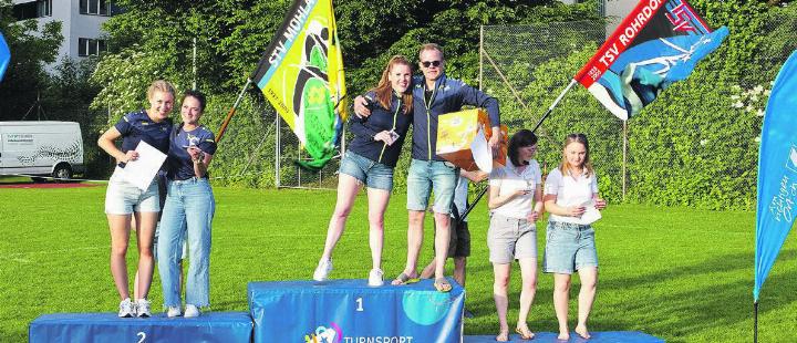 Die beiden Gymnastikriegen sicherten sich den Aargauer Meister- und Vize-Meistertitel. Fotos: zVg