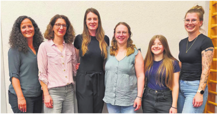Manuela Gehrig, Karin Haas, Susanne Stübi, Tanja Camenzind, Michelle Fumey, Selina Tiziani (von links). Foto: zVg