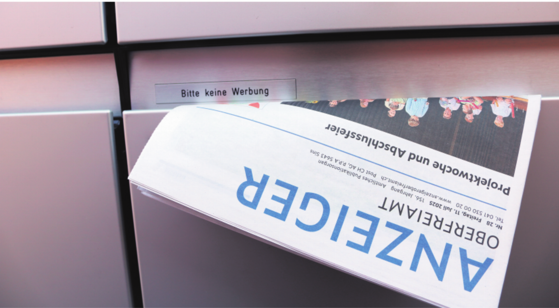 Kein Anzeiger im Briefkasten? - Das Bild wird blockiert. – Möglicherweise durch einen aktiven Adblocker.