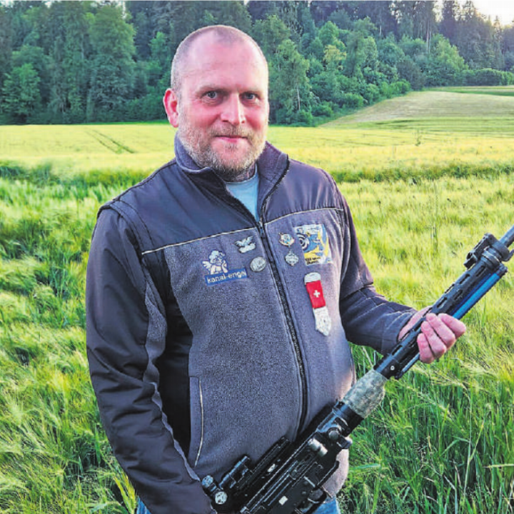 Der treffsicherste Teilnehmer aus dem Bezirk Muri: Sebastian Mundt erreichte 71 von möglichen 72 Punkten. Foto: zVg