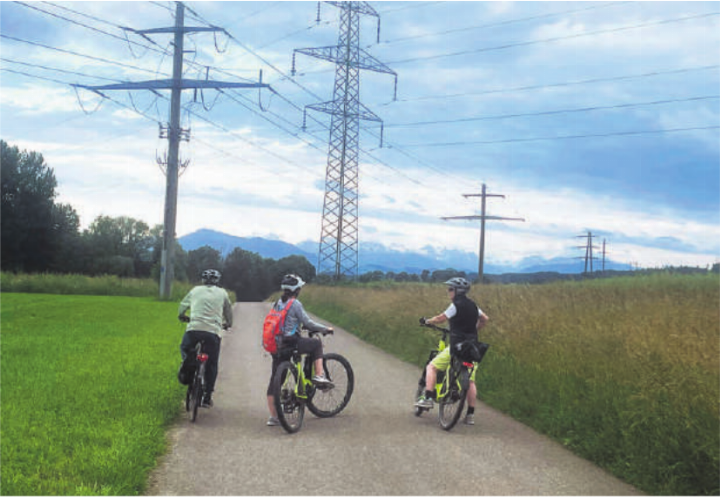 Radtour von Sins bis Werd und zurück. Foto: zVg