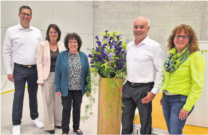 Der Gemeinderat blickt auf ein erfolgreiches Jahr zurück: Pascal Staub, Claudia Huwiler, Marlis Villiger, Christoph Villiger und Katja Zimmermann (von links). Foto: ew Der Gemeinderat blickt auf ein erfolgreiches Jahr zurück: Pascal Staub, Claudia Huwiler, Marlis Villiger, Christoph Villiger und Katja Zimmermann (von links). Foto: ew