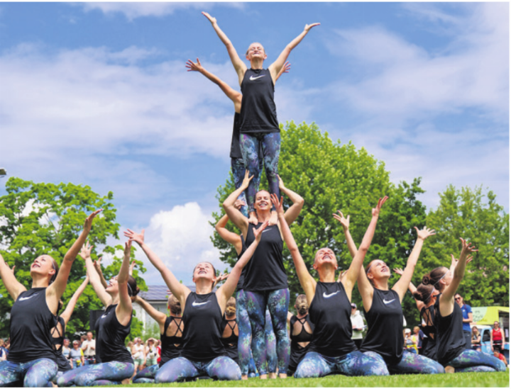 Die Gymnastik Rasen verteidigt mit ihrer Performance erfolgreich den Aargauer Vizemeistertitel vom Vorjahr. Fotos: zVg
